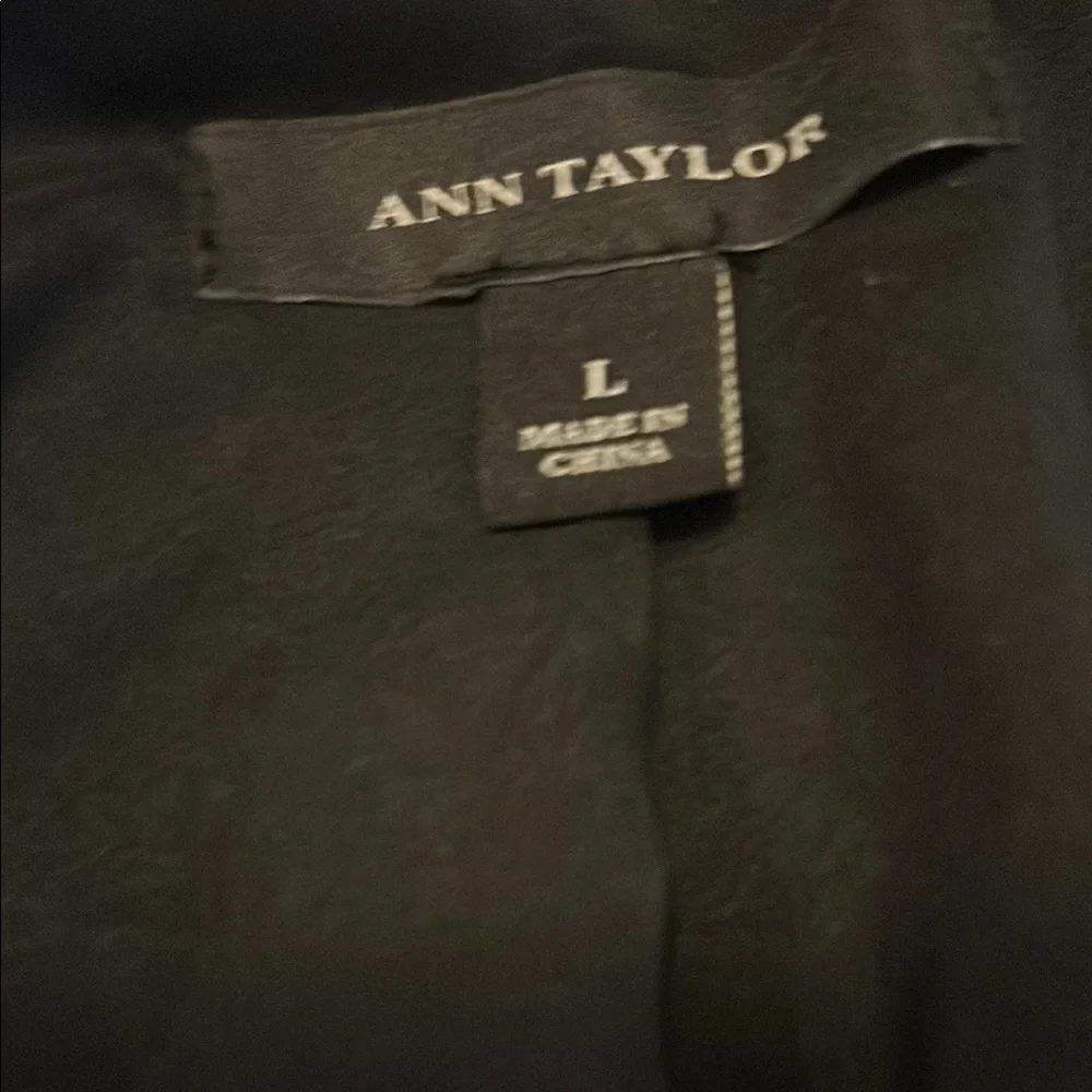 Women’s Black Leather Jacket with Gold Zippers - Picture 8 of 11